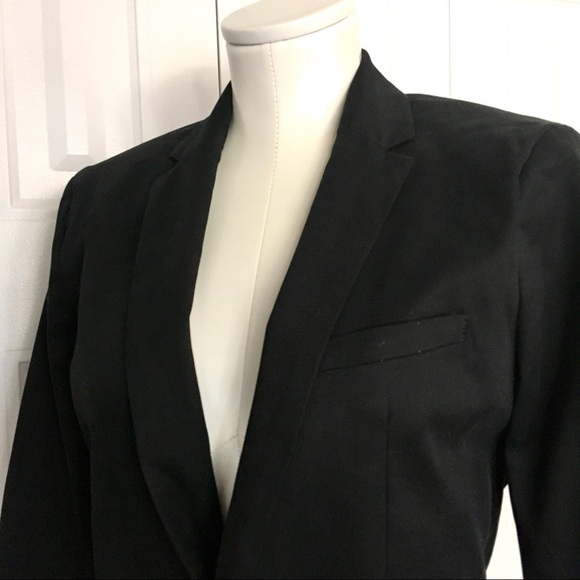 BANANA REPUBLIC black pinstripe Slim Fit blazer 6P - Picture 6 of 6